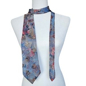 2/$30 or 6/$80 Vintage Silk Tie Blue-Grey Brown Pink